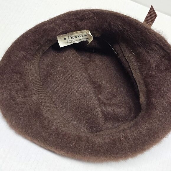 Kangol Furgora Cloche Hat Brown Angora Wool Blend England - Picture 8 of 9